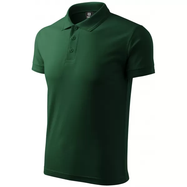  Férfi póló gallérral ALTISPORT NP/ALM302 SÖTÉTZÖLD 