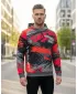 Prémium férfi pulóver ALTISPORT VOJ/ALM014MI01 FEKETE ÉS PIROS