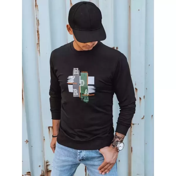  Férfi pulóver DSTREET BX5352 FEKETE 