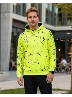 Férfi prémium funkcionális pulóver ALTISPORT VOJ/ALM034MI01 NEON SÁRGA