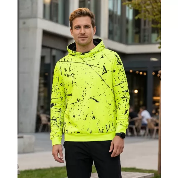  Férfi prémium funkcionális pulóver ALTISPORT VOJ/ALM034MI01 NEON SÁRGA 