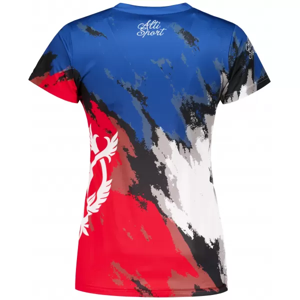  Prémium funkcionális női póló ALTISPORT x CZE VOJ/ALW036TR01 CSÍKOK 