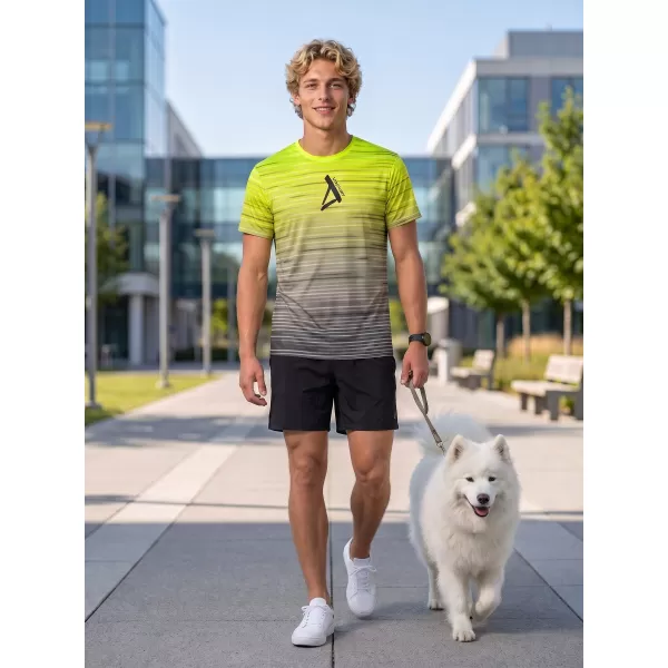  Prémium férfi póló ALTISPORT VOJ/ALM031TR01 FEKETE/FLUO SÁRGA 