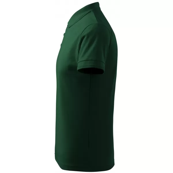  Férfi póló gallérral ALTISPORT NP/ALM302 SÖTÉTZÖLD 