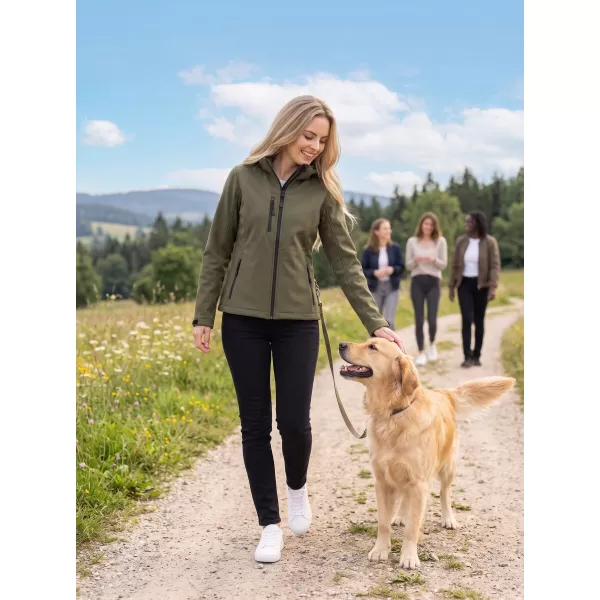  Női softshell kabát ALTISPORT NP/ALW125 KATONAI 