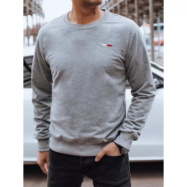  Férfi pulóver DSTREET BX5737 VILÁGOSSZÜRKE 
