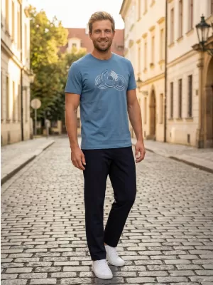 Pánské triko ALTISPORT CARRYOVER ALM160AL805 DENIM