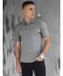 Mens t -phirt gallérral DSTREET PX0602 SÖTÉTSZÜRKE