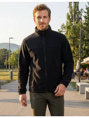 Férfi polár pulóver ALTISPORT NP/ALM105 FEKETE