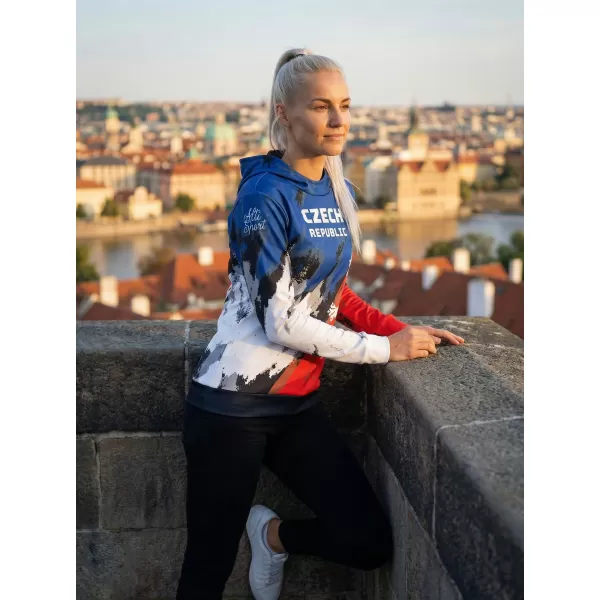  Prémium funkcionális női pulóver ALTISPORT VOJ/ALW036MI01 CSÍKOK 