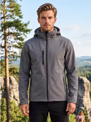 Férfi softshell kabát ALTISPORT NP/ALM225 SÖTÉTSZÜRKE KIEMELÉSEK