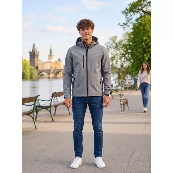  Férfi softshell kabát ALTISPORT NP/ALM225 ACÉLSZÜRKE 