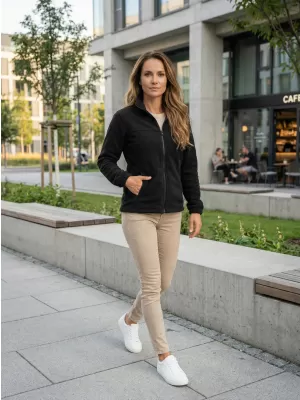 Női polár pulóver ALTISPORT NP/ALW405 FEKETE