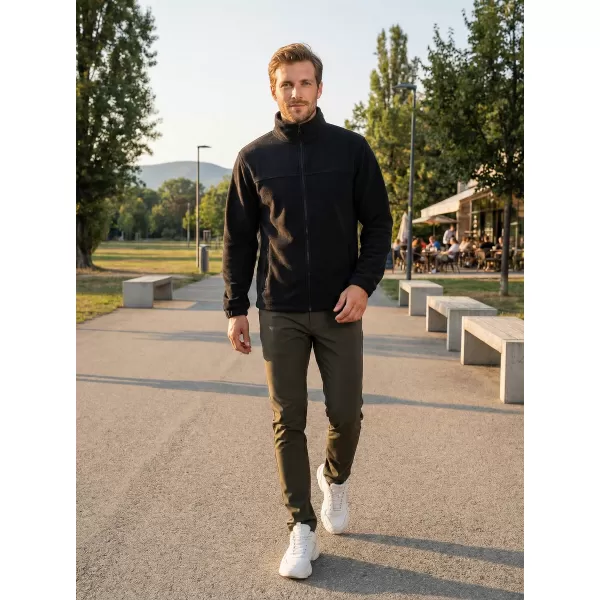  Férfi polár pulóver ALTISPORT NP/ALM105 FEKETE 