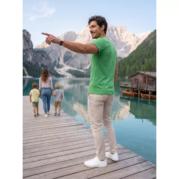  Férfi póló ALTISPORT NoPrint NP/ALM361 ZÖLD KIEMELÉSEK 