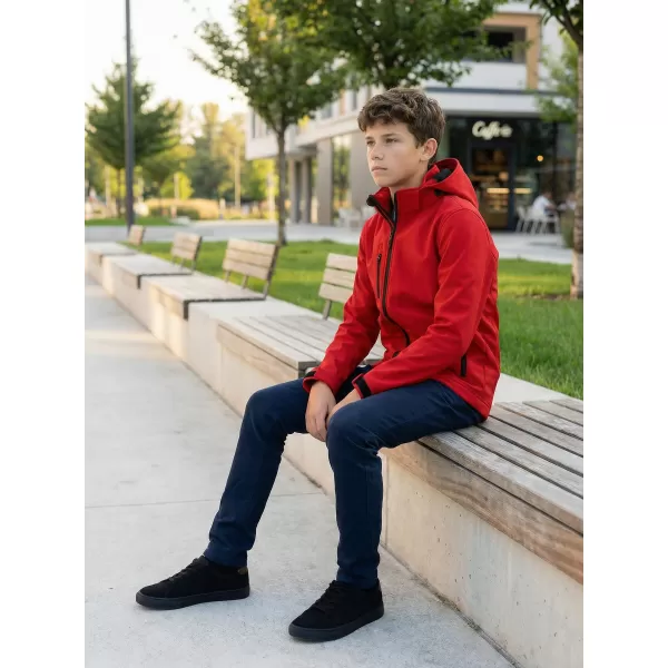  Gyermek softshell kabát ALTISPORT NP/ALK535 PIROS 