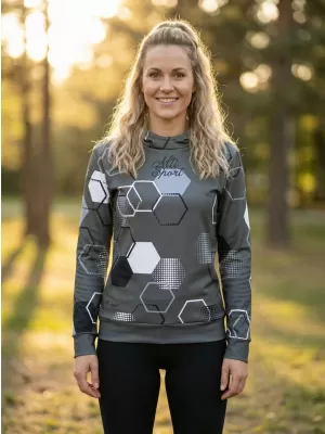 Prémium funkcionális női pulóver ALTISPORT VOJ/ALW037MI01 SZÜRKE