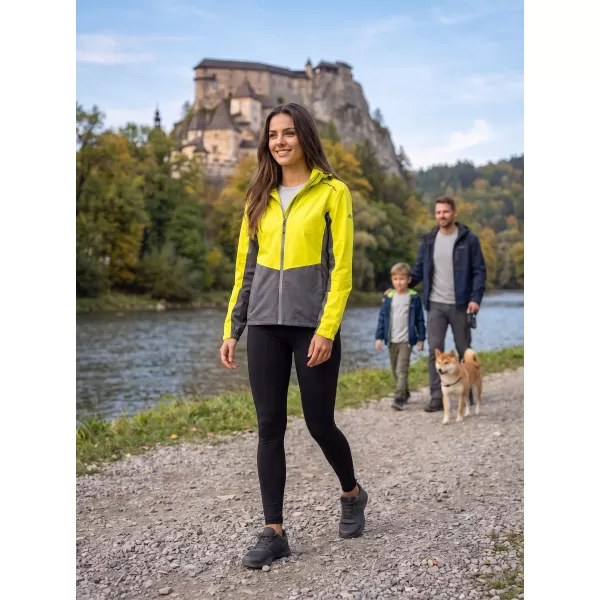  Női kabát ALTISPORT NoPrint NP/ALW965 NEON SÁRGA 