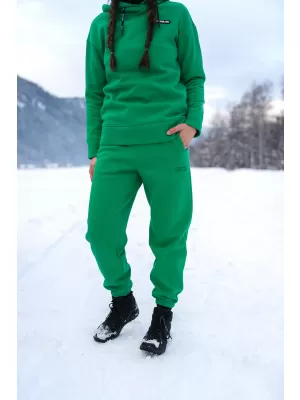 Női pamut melegítőnadrág NORDBLANC BOYFRIEND NBSPL7888 ZÖLD
