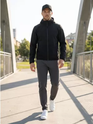 Férfi dzseki ALTISPORT NoPrint NP/ALM835 FEKETE