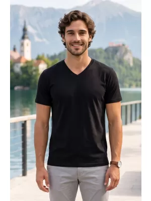 Férfi póló ALTISPORT NoPrint NP/ALM007 FEKETE