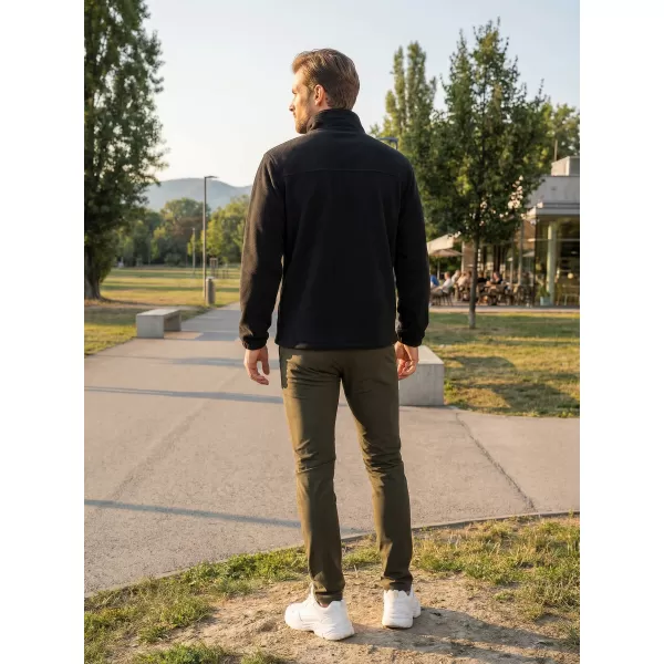  Férfi polár pulóver ALTISPORT NP/ALM105 FEKETE 