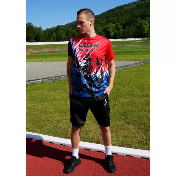  Férfi prémium funkcionális póló ALTISPORT x CZE VOJ/ALM036TR01 OROSZLÁN 