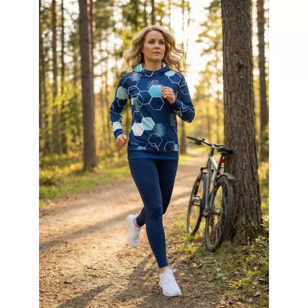  Prémium funkcionális női pulóver ALTISPORT VOJ/ALW037MI01 SÖTÉTKÉK 