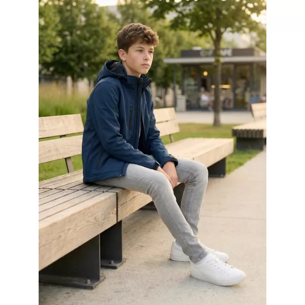  Gyermek softshell kabát ALTISPORT NP/ALK535 SÖTÉTKÉK 