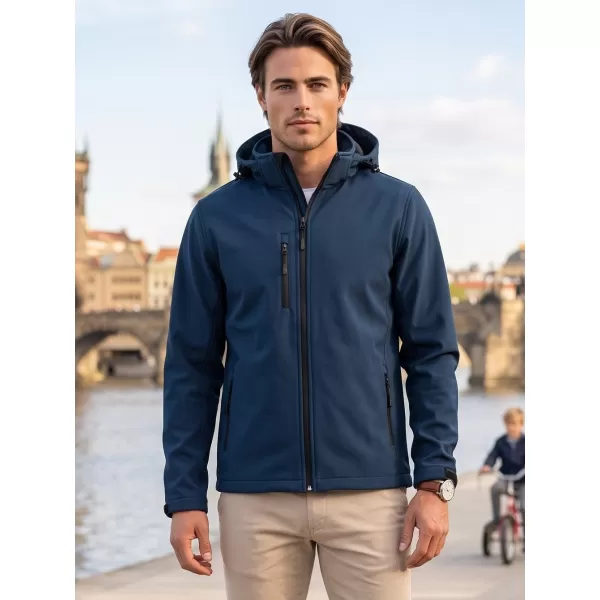  Férfi softshell kabát ALTISPORT NP/ALM225 SÖTÉTKÉK 