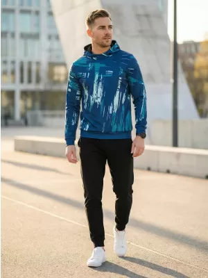 Prémium férfi pulóver ALTISPORT VOJ/ALM010MI01 SMARAGD/KÉK