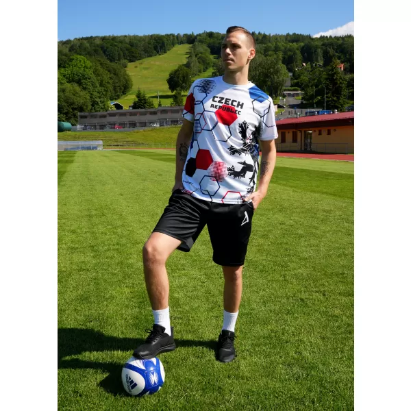  Férfi prémium funkcionális póló ALTISPORT x CZE VOJ/ALM036TR01 HEXA FEHÉR 