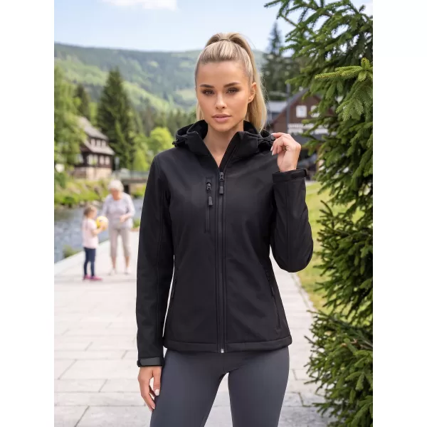  Női softshell kabát ALTISPORT NP/ALW125 FEKETE 