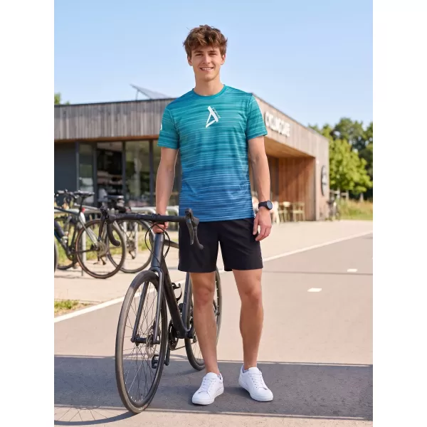  Prémium férfi póló ALTISPORT VOJ/ALM031TR01 SMARAGD/KÉK 