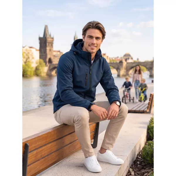  Férfi softshell kabát ALTISPORT NP/ALM225 SÖTÉTKÉK 