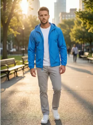 Férfi dzseki ALTISPORT NoPrint NP/ALM2311NJ ÉLÉNK KÉK