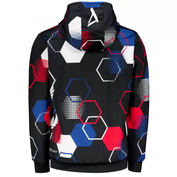  Férfi prémium funkcionális pulóver ALTISPORT VOJ/ALM036MI01 HEXA BLACK 