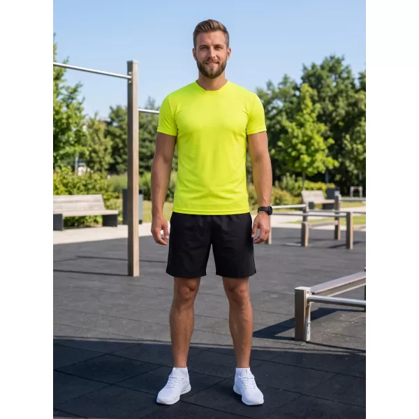  Férfi funkcionális póló ALTISPORT NoPrint NP/ALM421 NEON SÁRGA 