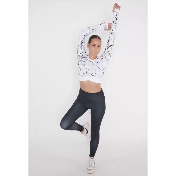  Női prémium, hosszú ujjú funkcionális crop felső ALTISPORT VOJ/ALW034TR04 FEHÉR 