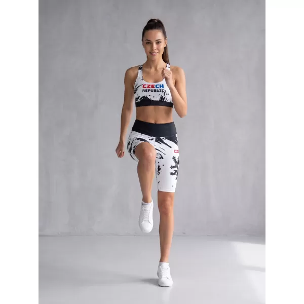  Női prémium funkcionális leggings térd felett ALTISPORT VOJ/ALW036LEG02 ABSZTRAKCIÓ 