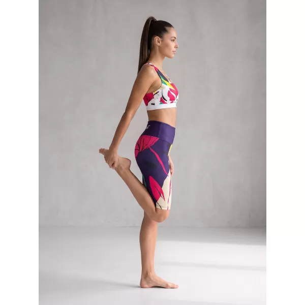  Női prémium funkcionális leggings térd felett ALTISPORT VOJ/ALW042LEG02 SÖTÉTKÉK 