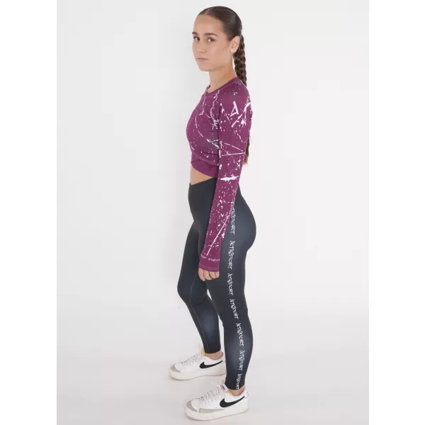  Női prémium, hosszú ujjú funkcionális crop felső ALTISPORT VOJ/ALW034TR04 FUKSZIA 