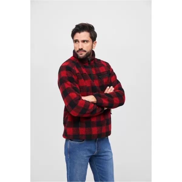  Férfi pulóver BRANDIT BD5022 PIROS/FEKETE 