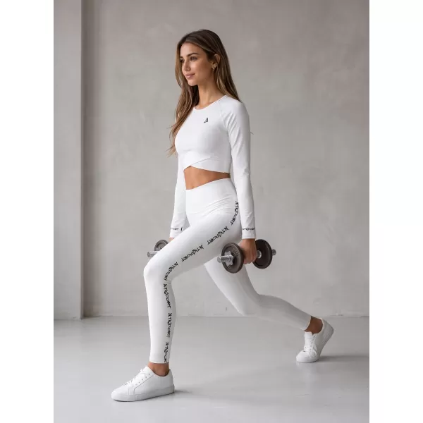  Női prémium, hosszú ujjú funkcionális crop felső ALTISPORT VOJ/ALW000TR04 FEHÉR 