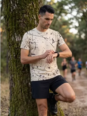 Férfi funkcionális prémium póló ALTISPORT VOJ/ALM034TR01 BARNA