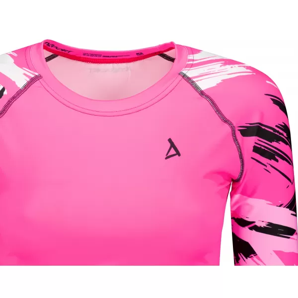  Női prémium, hosszú ujjú funkcionális crop felső ALTISPORT VOJ/ALW039TR04 FLUO RÓZSASZÍN 