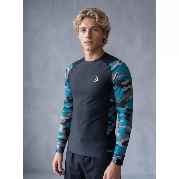  Férfi funkcionális tömörítés T -piró prémium ALTISPORT VOJ/ALM038TR03 KEROZIN/FEKETE 