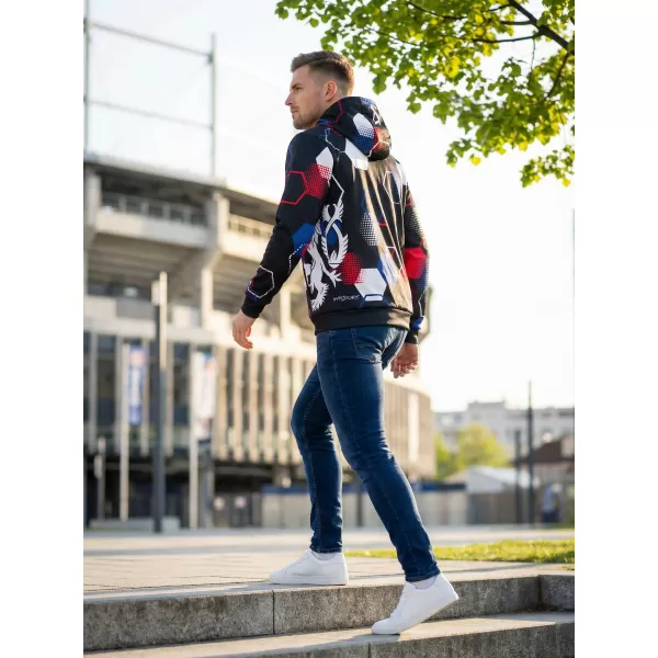  Férfi prémium funkcionális pulóver ALTISPORT VOJ/ALM036MI01 HEXA BLACK 