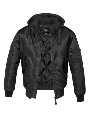 Kabát BRANDIT HOODED MA BD3150 FEKETE