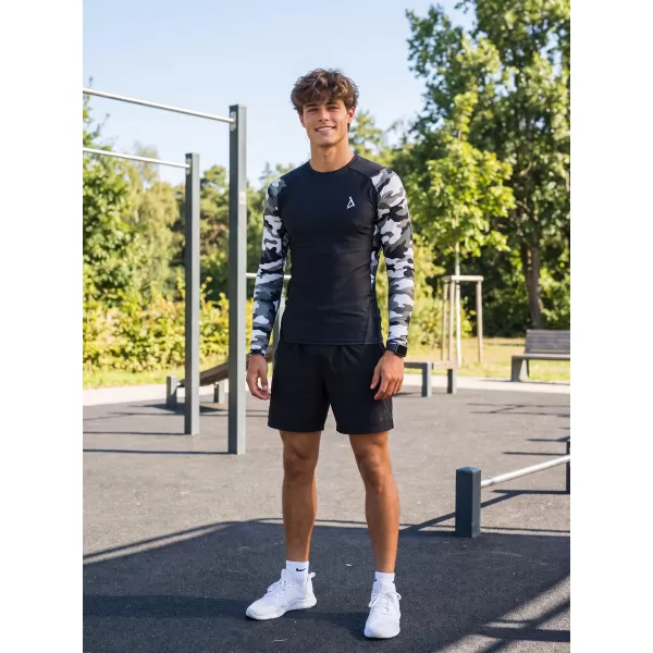  Férfi funkcionális tömörítés T -piró prémium ALTISPORT VOJ/ALM038TR03 FEKETE -FEHÉR 
